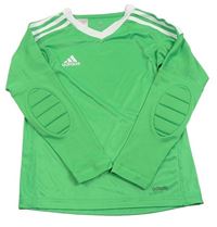 Zelené brankářské funkční triko s logem Adidas