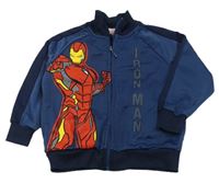 Tmavomodrá športová prepínaci mikina s Iron Manem zn. Marvel