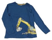 Tmavomodré triko s bagrem Salt and Pepper