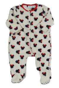 Bílý chlupatý overal s Minnie Orchestra