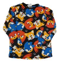 Čierne tričko so Sonicem George