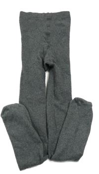 Tmavošedé melírované punčocháče