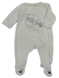 Smotanový prešívaný zamatový overal s Púem a Prasátkem C&A