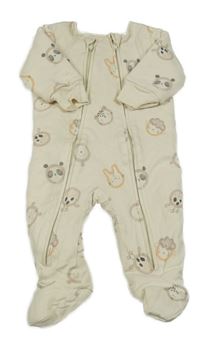 Béžový zateplený overal se zvířaty Next