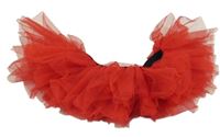 Červená tylová tutu sukňa