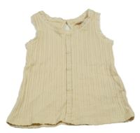 Béžový rebrovaný top s gombíkmi So Cute