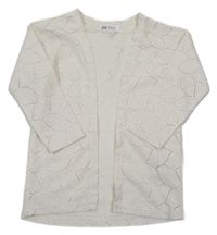 Smotanový čipkový cardigan H&M