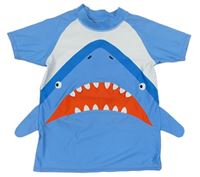 Modré UV tričko so žralokom Tu