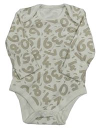 Bielo-sivé body s číslicemi