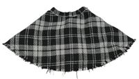 Čierno-biela kockovaná úpletová sukňa H&M