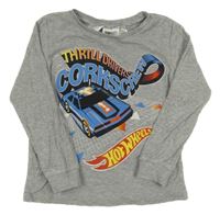 Sivé melírované pyžamové tričko s autom H&M