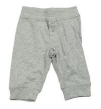 Sivé melírované ľahké tepláky