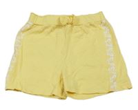 Žlté kraťasy s motýlikmi Ergee