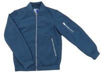 Tmavomodrý šusťákový jarní bomber Jack & Jones