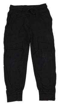 Černé lehké tepláky H&M