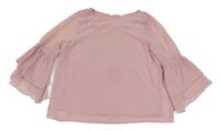 Staroružová šifónová blúzka H&M