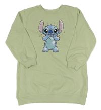 Zelené teplákové šaty so Stitchem H&M
