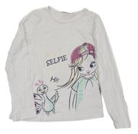 Bílé triko s dívkou kids