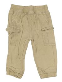 Béžové cuff cargo kalhoty George