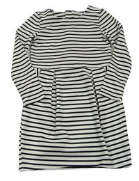 Čierno-biele pruhované šaty zn. H&M