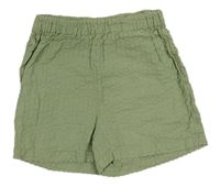 Zelené mušelínové kraťasy zn. H&M