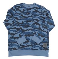 Modro-černá army prošívaná mikina F&F