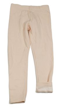 Světlerůžové zateplené legíny Primark