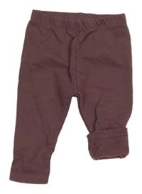 Starofialové zateplené legíny 