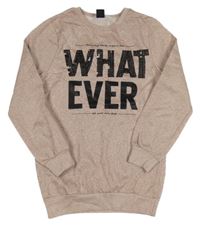 Ružová trblietavá mikina s nápisom Y.F.K.