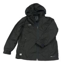 Černá šusťáková sportovní funkční bunda s kapucí Kipsta 