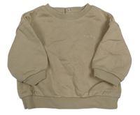 Béžová mikina s nápisom