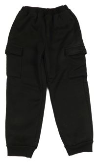 Černé cargo tepláky Shein