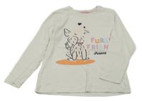 Béžové tričko s psíkom Primark