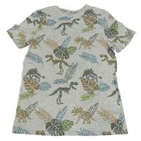 Svetlošedá -farebné tričko s diny C&A