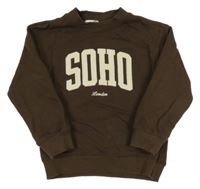 Hnedá mikina s nápisom H&M
