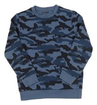 Šedomodro-černá army mikina F&F