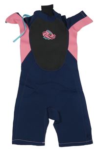 Nové - tmavomodro-růžový neopren Crane