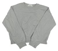 Svetlosivá crop mikina H&M