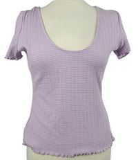 Dámské lila vzorované tričko Dusk 