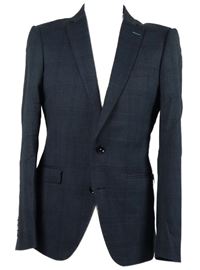 Pánské tmavomodré kostkované sako Remus Uomo 