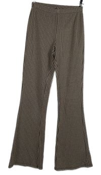 Dámske ružovo-čierne vzorované teplákové zvonové nohavice Miss Selfridge