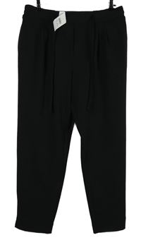 Nové - Dámské černé volné kalhoty George 