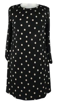 Dámské černé puntíkované šaty Wallis 