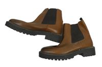 Dámské hnědé chelsea koženkové boty TU vel. 40