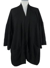 Dámsky čierny sakový cardigán