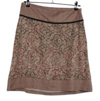 Dámska vínovo-čierno-ružová vzorovaná sukňa Street One