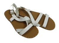 Dámské bílé páskové sandály Primark vel. 38