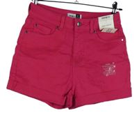 Nové - Dámské fuchsiové riflové kraťasy Pep&Co