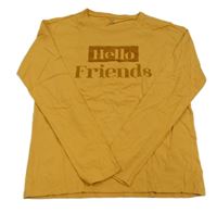 Žlté tričko s nápisom kiabi