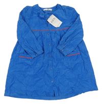 Nové- Modré manšestrové propínací šaty M&S